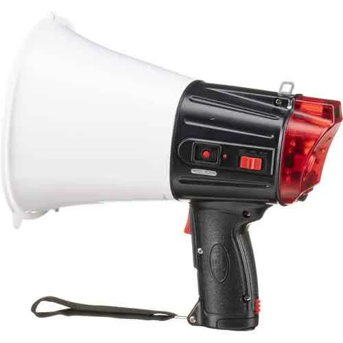 Emergency Megaphone with LED Emergency Light and Siren - 20 Watt