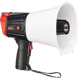 Emergency Megaphone with LED Emergency Light and Siren - 20 Watt