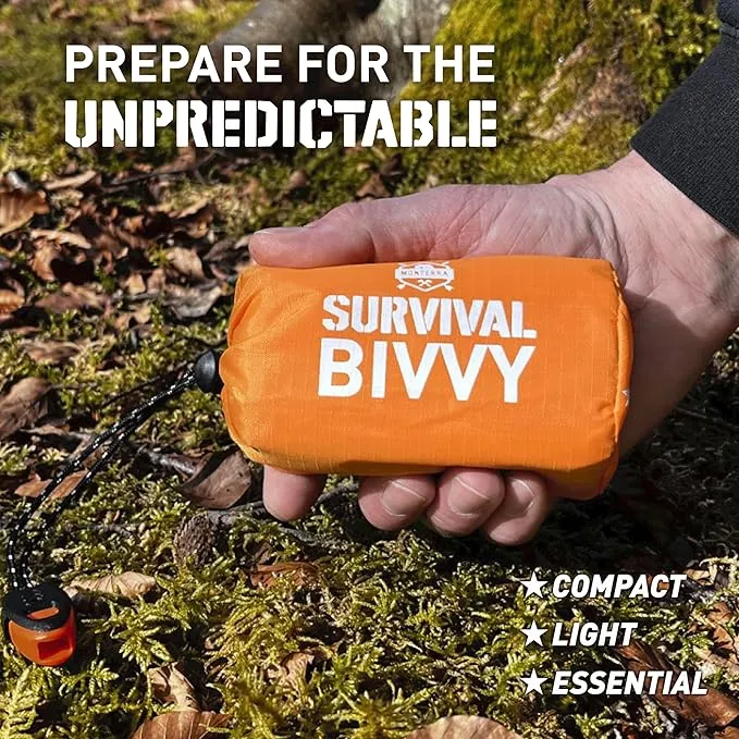 Emergency Survival Bivvy, Sleeping Bag, Hiking Essentials, Bivy Sack, Outdoor Gear and Equipment, Camping Accessories.
