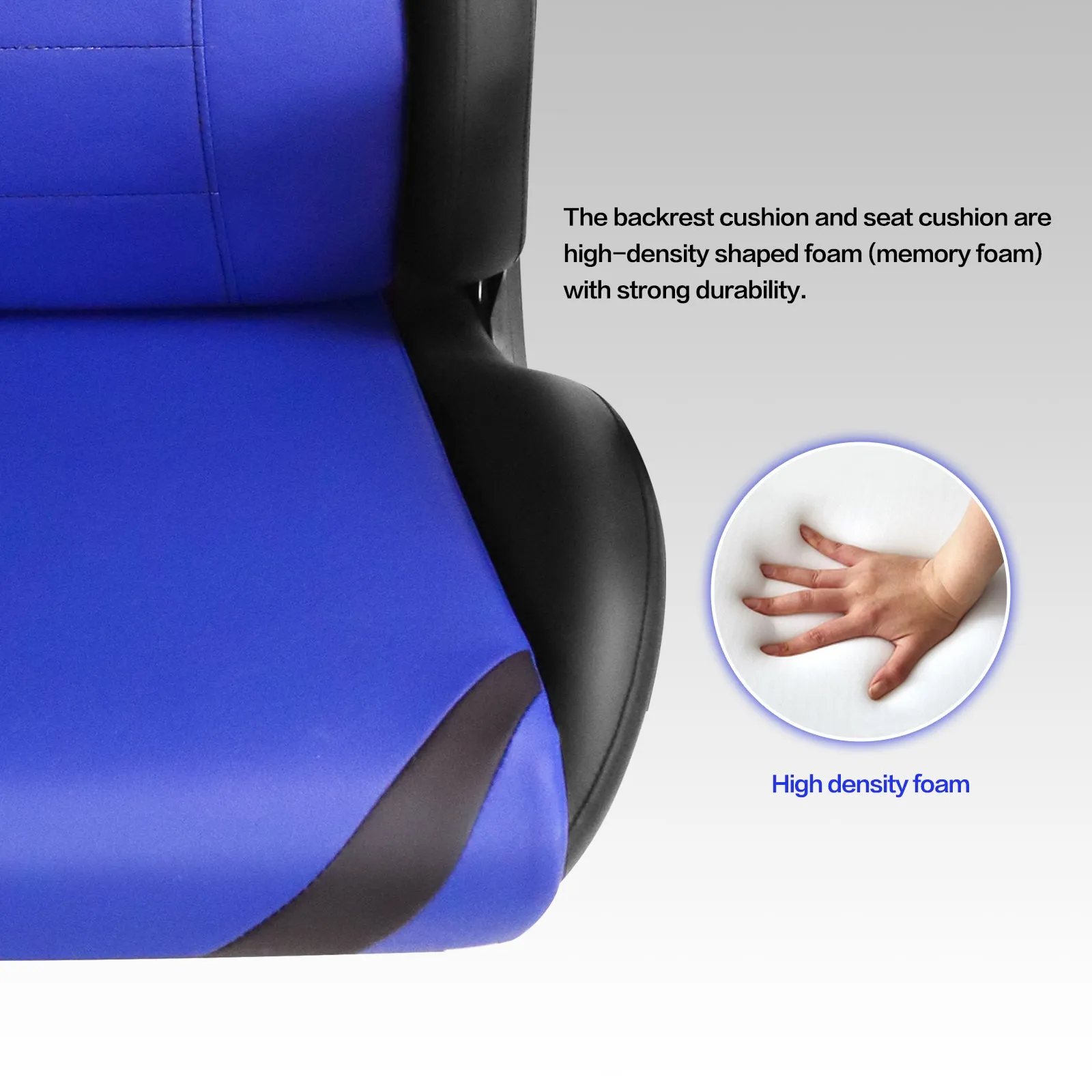 Ergonomic Gaming Chairs for Adults with High-Density Memory Foam | Swivel Comfortable Office Chair, Big and Tall Video Game Chair, High Back Computer Chair for Home, Office