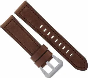 Ewatchparts 20mm Genuine Leather Watch Band Strap Smooth Compatible With Pam 40mm Panerai Pam Dark Brown