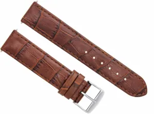 Ewatchparts 20mm Leather Watch Band Strap Compatible With 41mm Omega Seamaster Planet Ocean Brown/Tan