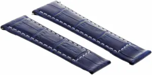 Ewatchparts 20mm Leather Watch Band Strap Compatible With All Rolex Daytona Watch Short, Regular, Long