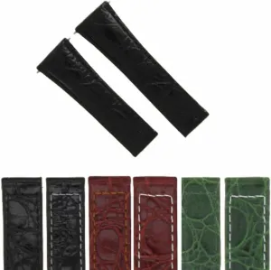 Ewatchparts 20MM LEATHER WATCH BAND STRAP COMPATIBLE WITH ROLEX DAYTONA 16518,116519 SHORT MEDIUM