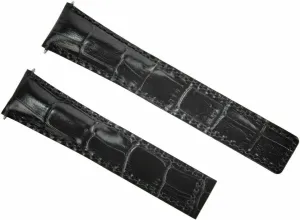 Ewatchparts 21mm Leather Watch Band Strap Compatible With Tag Heuer Aqua Terra CAN1010 CAP2112 WAY2113 Black