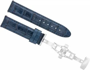 Ewatchparts 22mm Leather Watch Band Strap Pam 0392 Compatible With Panerai Luminor Marina Radiomir 1950 Blue