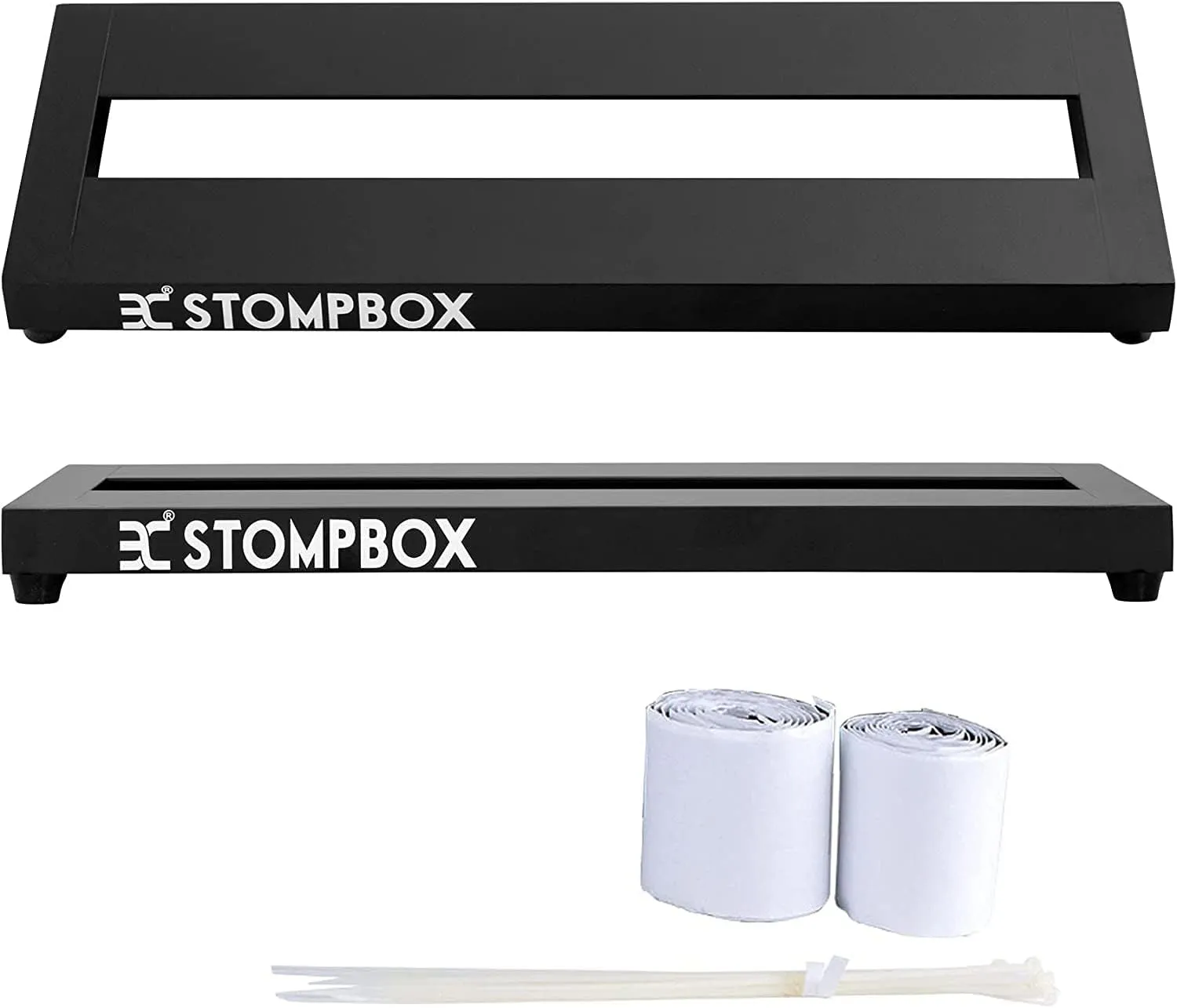 EX Guitar Pedal Board Aluminum Alloy, 0.8lb Super Light Effect Pedalboard 14”x5.5“ with 9V 2A Guitar Pedal Power Supply, Guitar Pedal Cable, 8 Way Daisy Chain Cables, Waterproof Durable Carrying Bag