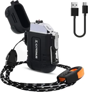 Extremus Blaze 360 USB Rechargeable Electric Arc Plasma Lighters - Waterproof & Windproof for Camping, Hiking, Outdoor Adventures