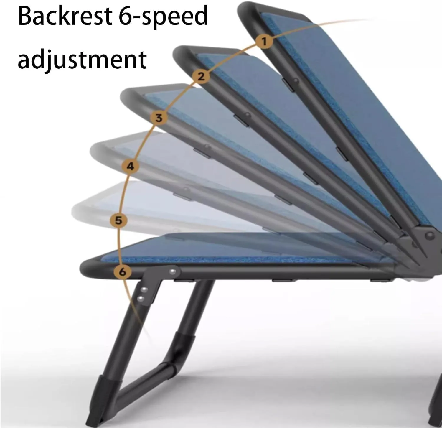 EYPKPL cots for Sleeping Portable Folding Bed 6 Position Adjustable Camping Cot W/Sponge Mattress Cots for Camping W/Pillow Load 200kg Lounge Chair Stretching Freely