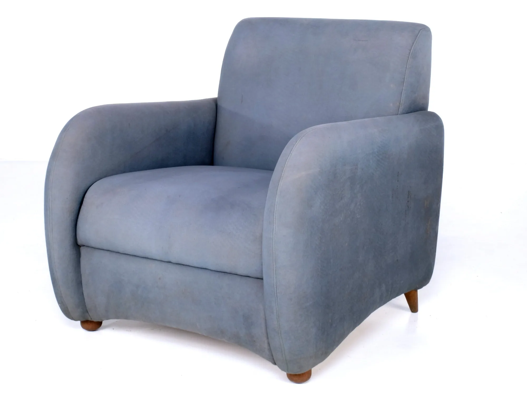 FABRIC LIGHT BLUE ARMCHAIR