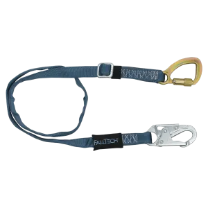 FallTech 82095K 4' to 6' Adjustable Length Restraint Lanyard with Steel 5k Carabiner (each)