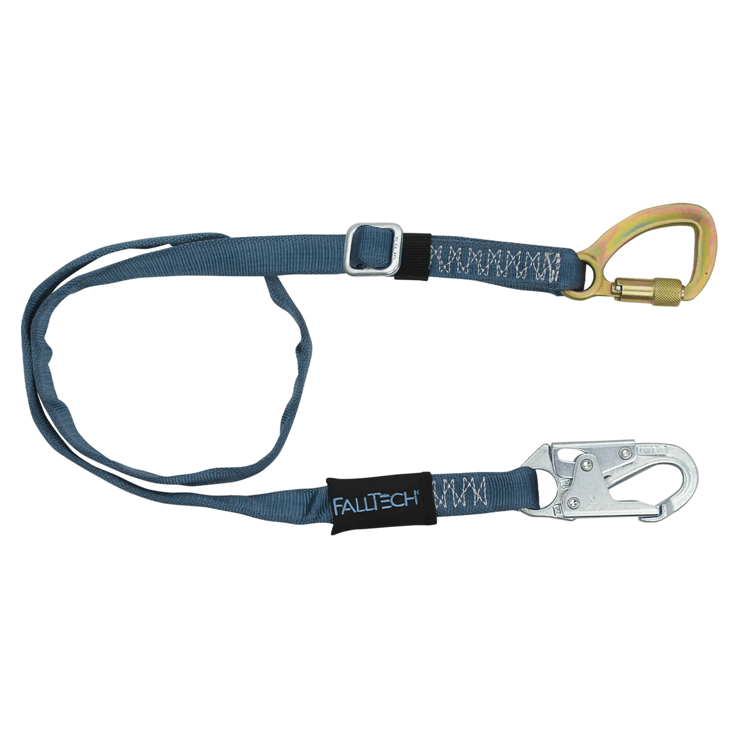 FallTech 82095K 4' to 6' Adjustable Length Restraint Lanyard with Steel 5k Carabiner (each)