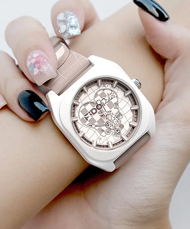 Fashion Purple Silicone Rubber Waterproof Silicone Rubber Watch