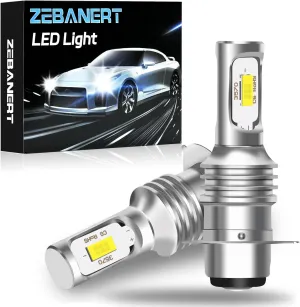 Fit For Yamaha Kodiak 400 450 Rhino 660 700 Motorcycle ATV Bulbs,H6M P15D H6M Motorcycle ATV Bulbs Hi/Lo Bulbs,400% Brightness 8000LM 6000K White,1:1 Upgrade mini size,Pack of 2