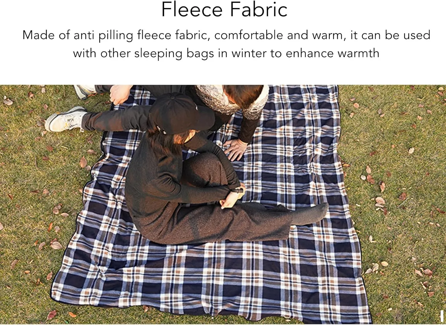 Fleece Sleeping Bag, Anti Pilling Comfortable Warm Sleeping Bag Liner, Skin Friendly Breathability Not Easy to Shrink Portable Fleece Sleeping Bag Liner, for Adults Outdoor