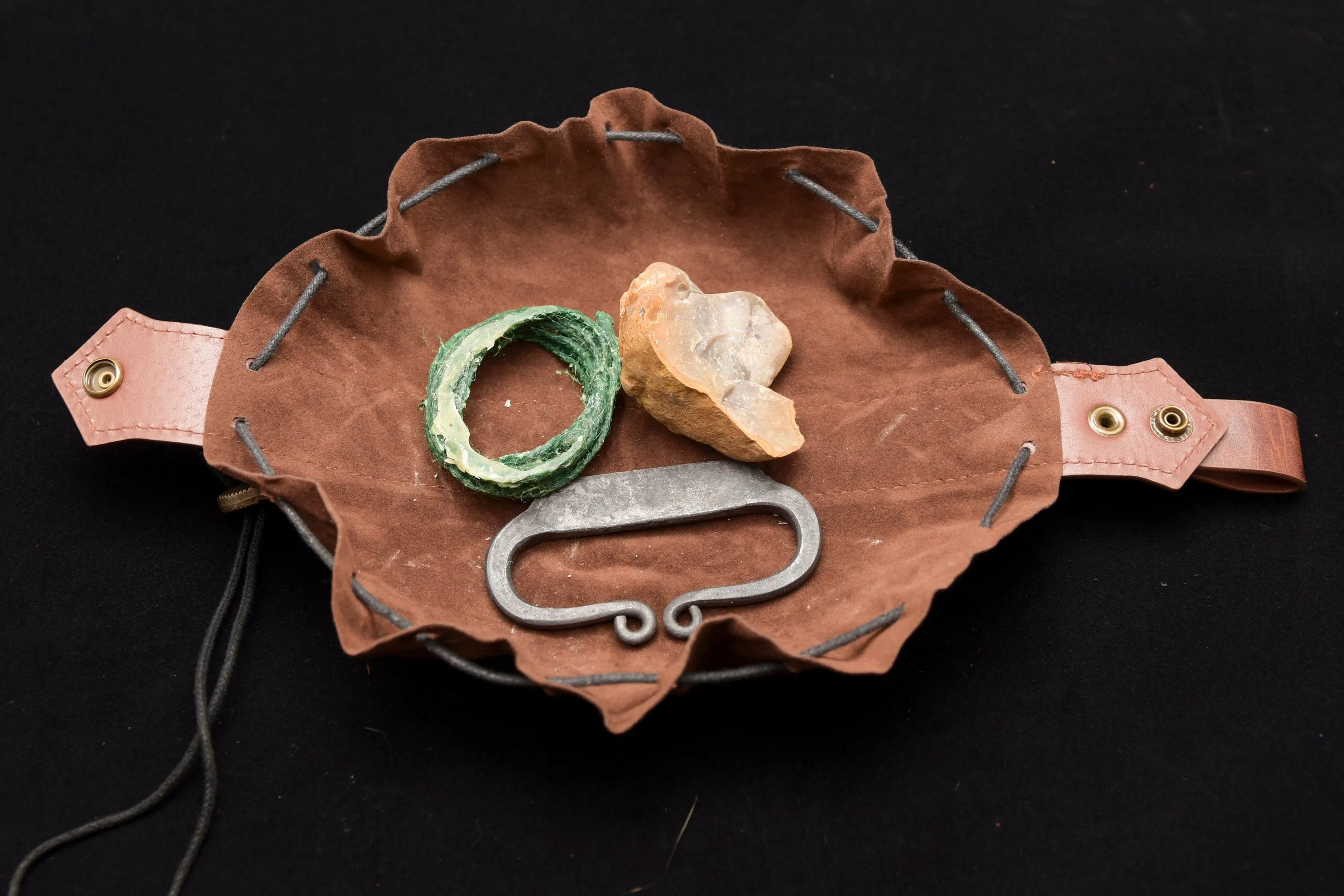 Flint Steel Fire Starter Kit Handmade