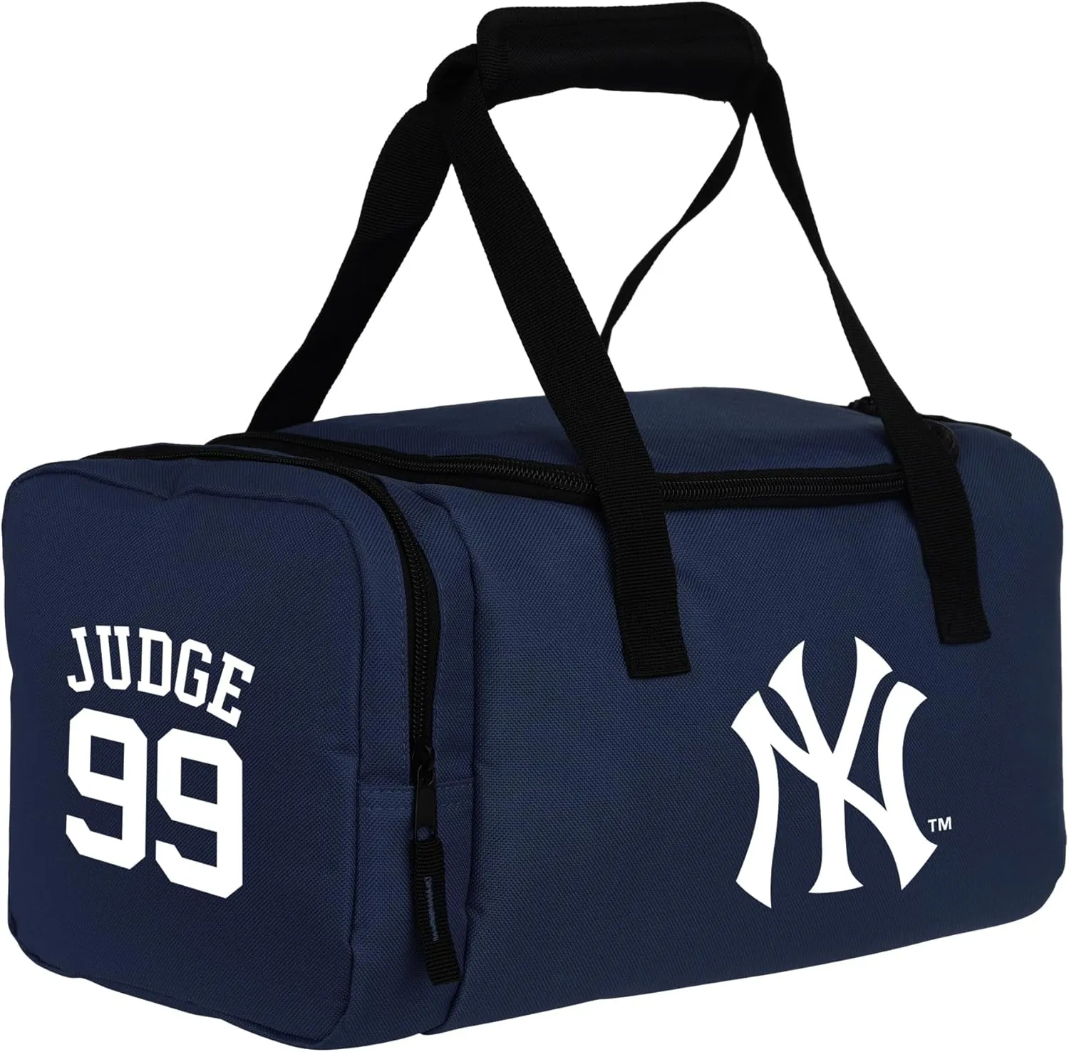 FOCO - MLB Officially Licensed Team Logo Insulated Lunch Box Cooler Duffel Bag with Zippered Side Pocket