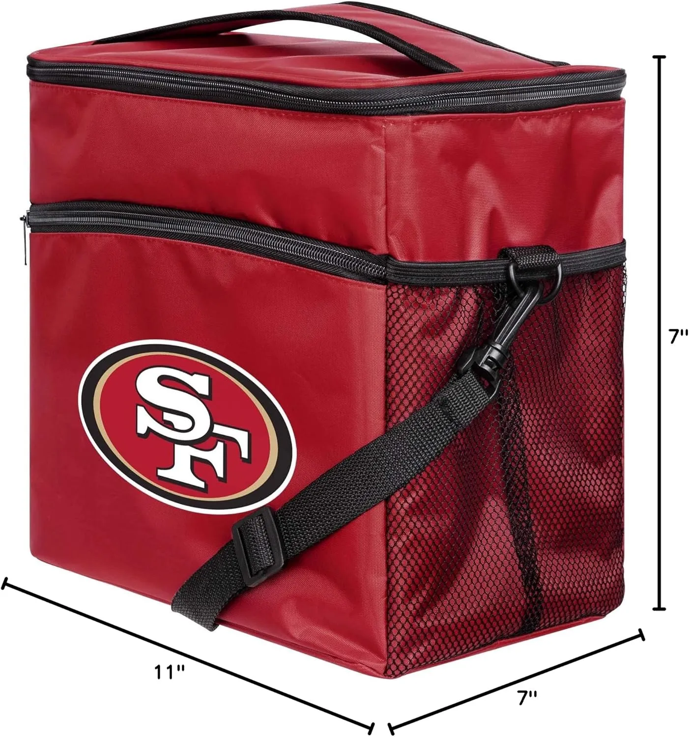 FOCO NFL Unisex-Adult NFL Team Color Logo Soft-Sided Insulated 24-Pack Tailgate Cooler Bag
