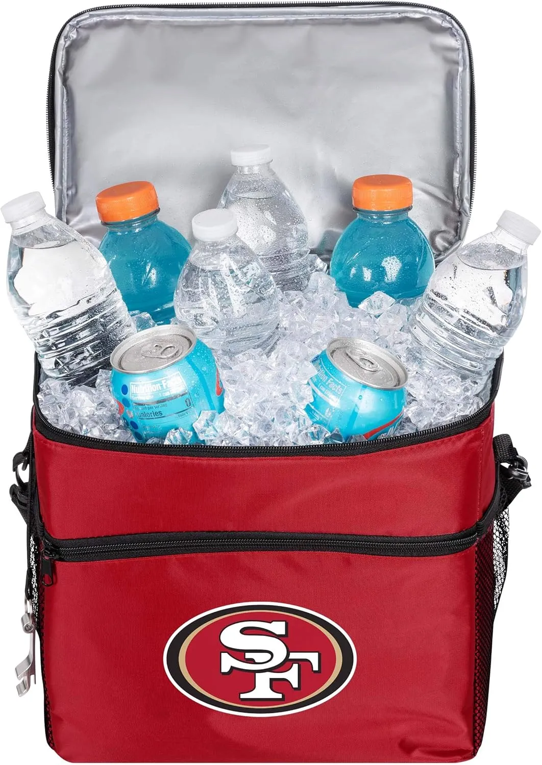 FOCO NFL Unisex-Adult NFL Team Color Logo Soft-Sided Insulated 24-Pack Tailgate Cooler Bag