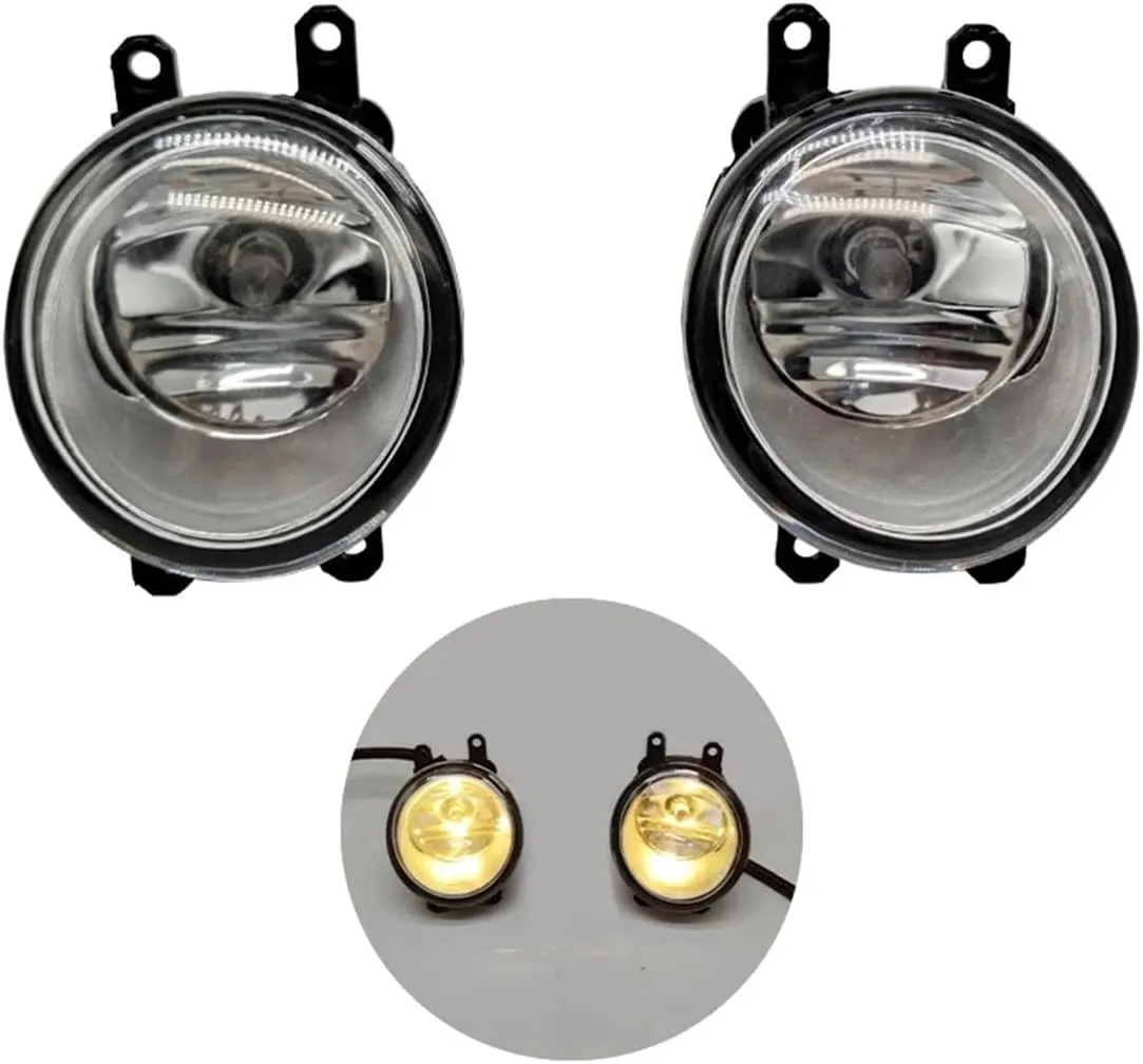 Fog Lights Car LED Front Bumper Fog Lights Fog Lamp Harness Wiring Cover Grille Halogen Angel Eyes DRL For Toyota For Auris 2014 2015 Fog Light Lamp Assembly(Fog Halogen set)