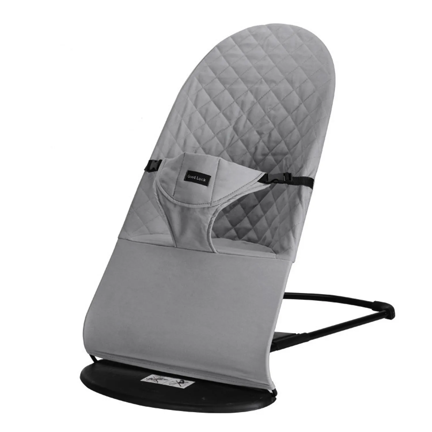 Foldable Baby Balance Bouncer | Newborn Rocking Chair With Toys | 0-1 Yr | Grey