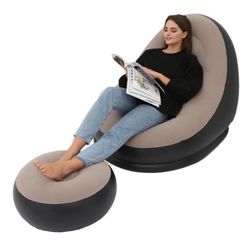 Foldable Inflatable Lazy Sofa Portable Comfort for Living Spaces
