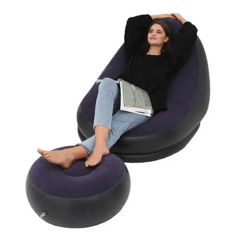 Foldable Inflatable Lazy Sofa Portable Comfort for Living Spaces