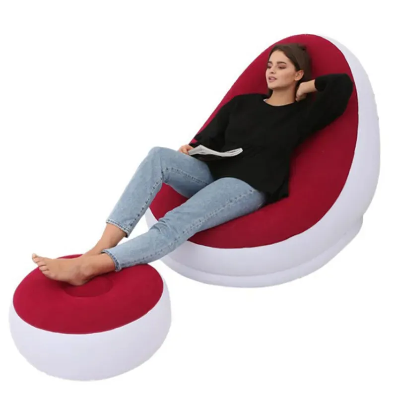 Foldable Inflatable Lazy Sofa Portable Comfort for Living Spaces