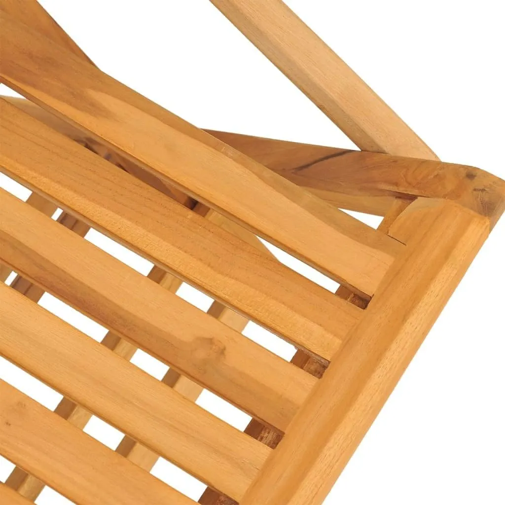 Folding Patio Chairs 4 pcs 24" x 26.4" x 35.4" Solid Teak Wood Outdoor Furniture Foldable Chairs for Garden, Patio, Lawn, and Dining