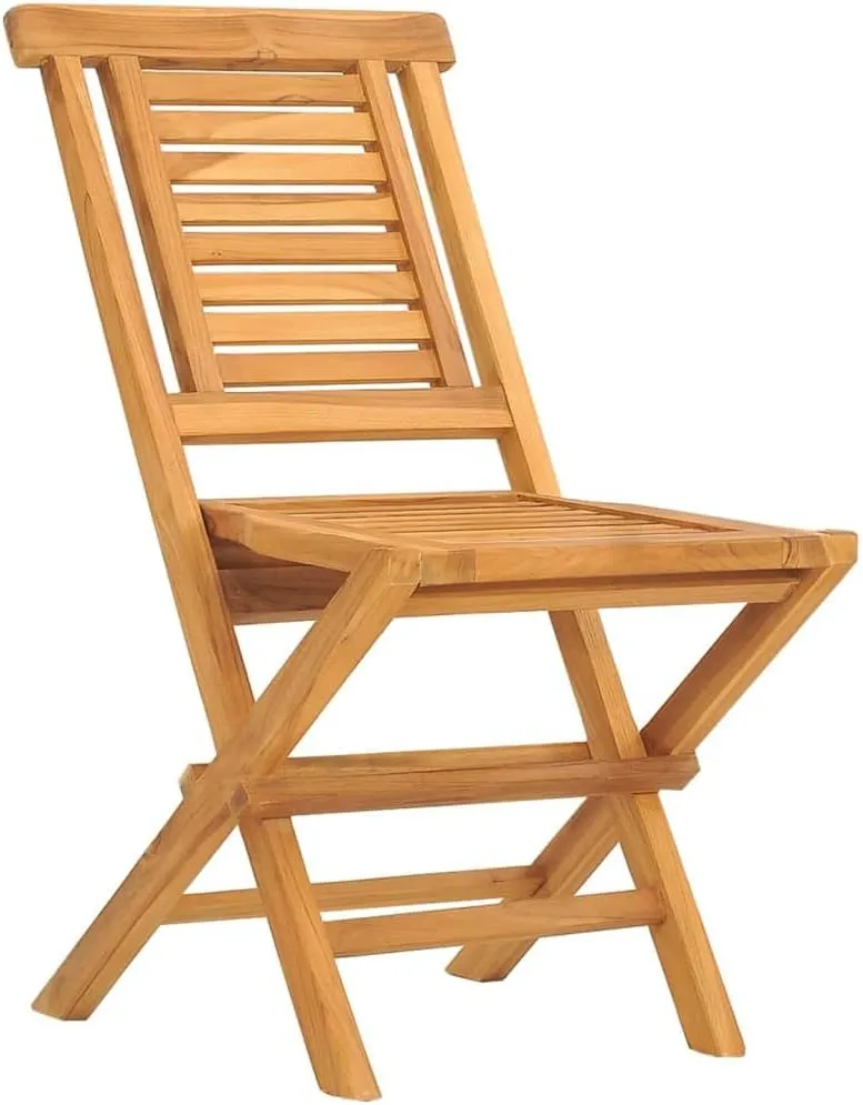 Folding Patio Chairs 6 pcs Solid Teak Wood Outdoor Furniture Folding Garden Comfortable Backrest Lounge Outdoor Furniture Patio Dining Chairs