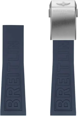 for Breitling Watchbands 22mm 24mm Rubber Watchband for Avenger NAVITIMER World Rubber Waterproof Soft Black Diver PRO Rubber Strap with Buckle