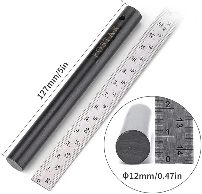 FOSTAR 5 Inch Emergency Weatherproof Flint Ferrocerium Rod Fire Starter, with Whistle, Steel Multitool Striker Paracord Lanyard Handle Survival Ferro Rod Kit