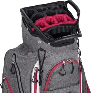 Founders Club Franklin Golf Push Cart Bag -Riding Cart Bag -Full Bag Rain Cover -Secure Push Cart Base -Light Weight -15 Way Full Length Divider-External Putter Tube-Embroidery Panel