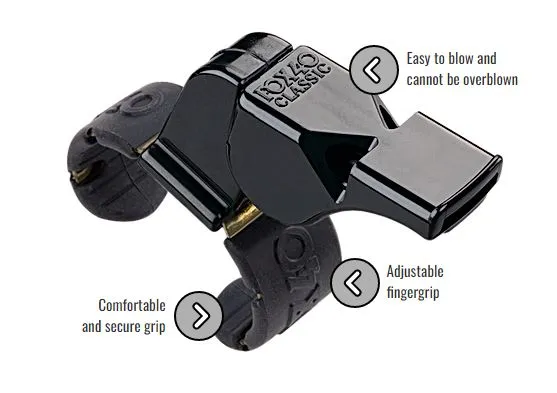 Fox 40 Whistle Classic Official with Fingergrip