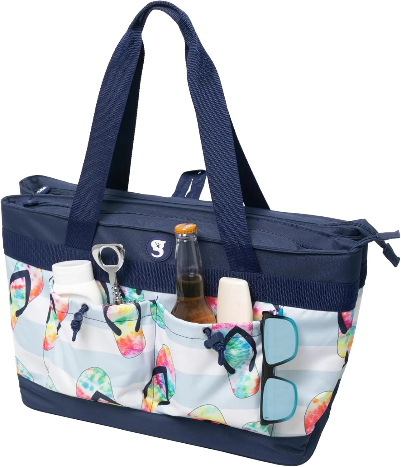 geckobrands 2 Compartment Tote Cooler – Durable, Leak-Proof Insulated Cooler Bag for Food and Drinks