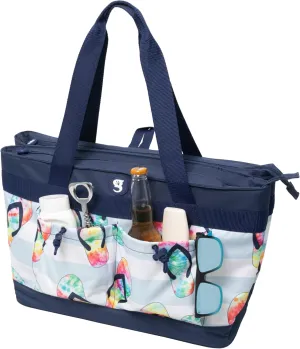 geckobrands 2 Compartment Tote Cooler – Durable, Leak-Proof Insulated Cooler Bag for Food and Drinks