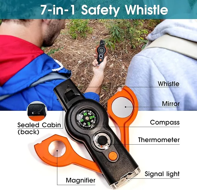 General Medi Survival Kit - 12 Ultra Bright Glow Sticks, Emergency Blanket, Survival Whistle - For Camping, Hiking, Outdoor, Survival Kit and More - Lasts Over 12 Hours