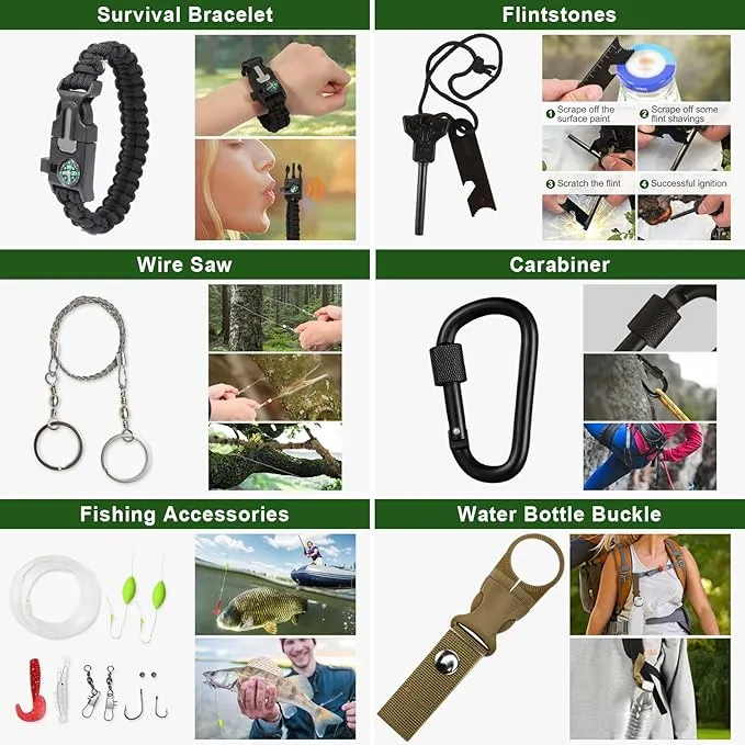 Gifts for Men Dad Him Husband Fathers Day - Survival Kit - Survival Gear and Equipment- Camping Accessories Cool Gadget Birthday Day Gifts for Men Husband Guy