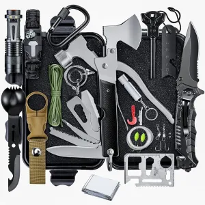 Gifts for Men Dad Him Husband Fathers Day - Survival Kit - Survival Gear and Equipment- Camping Accessories Cool Gadget Birthday Day Gifts for Men Husband Guy