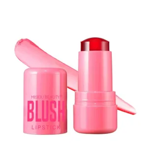 GlowJelly Cheek Tint - Transparent Gel Blush Stick, 16H Waterproof & Buildable Color, Vegan & Lightweight (For All Skin Tones) (Chill Red)