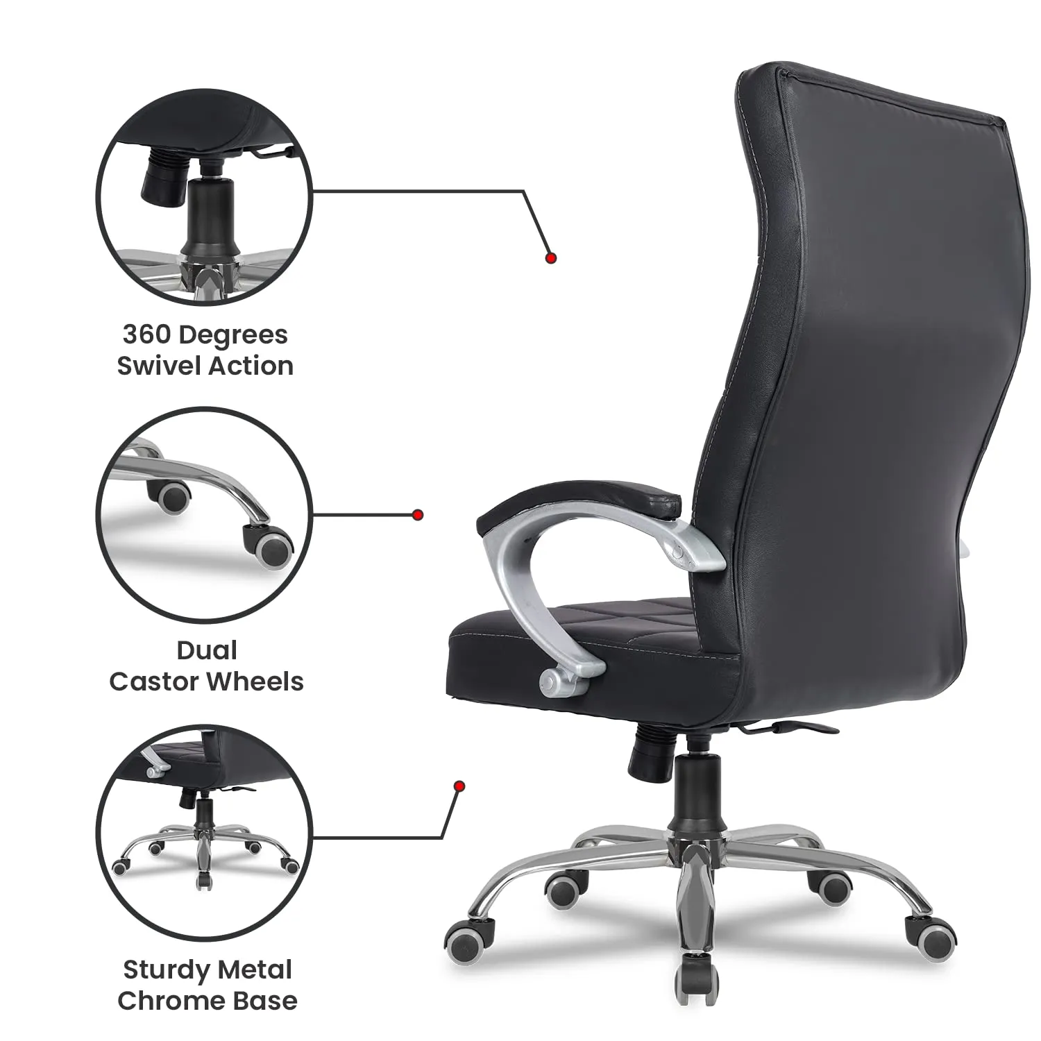 Green Soul Renewed Ace High Back Executive Chair