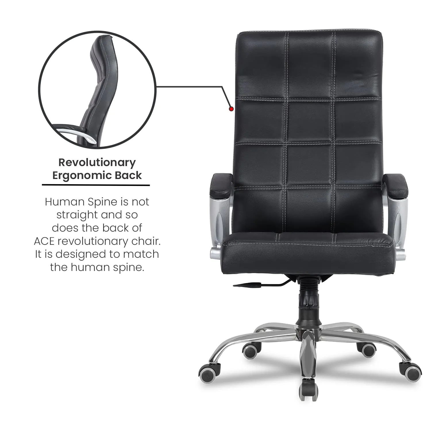 Green Soul Renewed Ace High Back Executive Chair