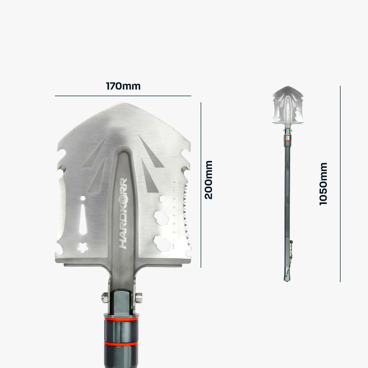 HARDKORR 15 Piece Multi-Tool Shovel