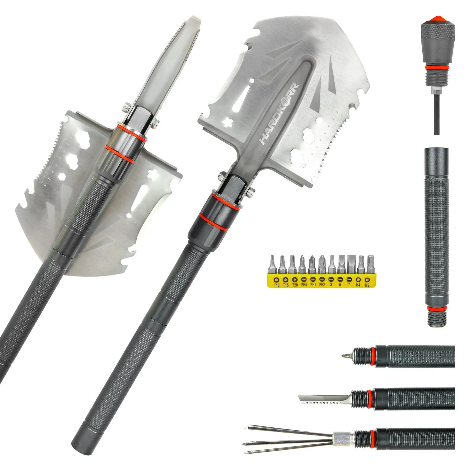 HARDKORR 15 Piece Multi-Tool Shovel