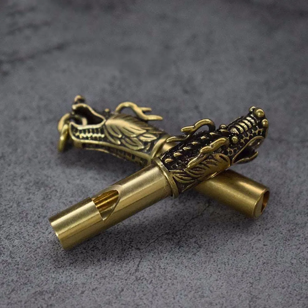 Head Whistle Handmade Brass Dragon