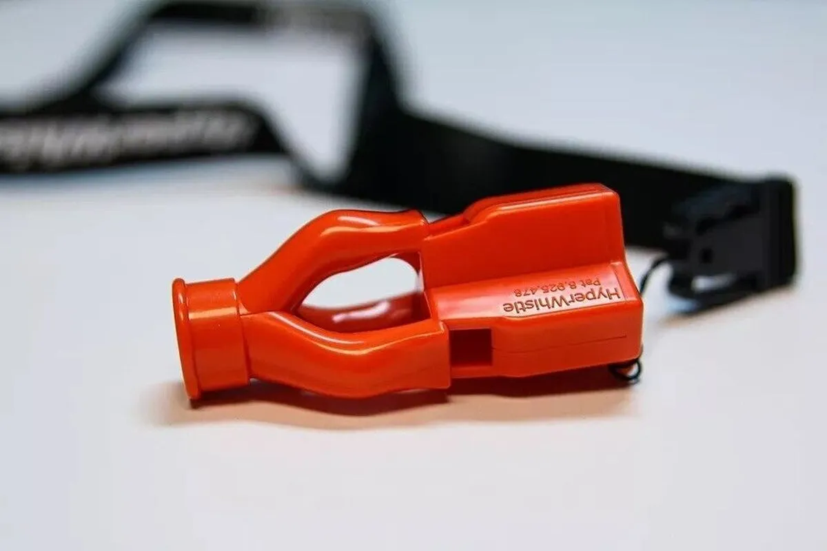 Hyperwhistle the Original Worlds Loudest Whistle up to 142Db Loud, Very Long Ran
