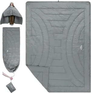 iClimb 3M Thinsulate Insulation Warm Camping Blanket Ultralight Compact (Light Grey)