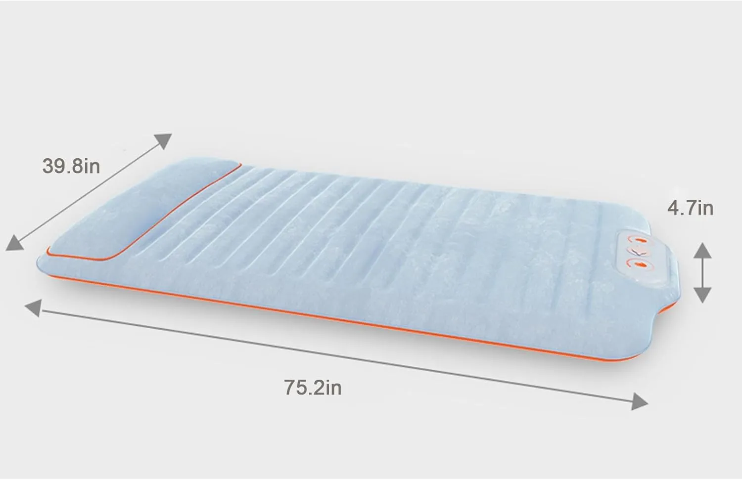 Inflatable Mattress, Outdoor Tent air Mattress, Portable Automatic Single Sofa Camping Folding Sleeping mat, 75.2inx39.8inx4.7in, Sky Blue, 1654981