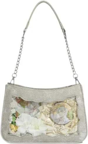 Ita Bag Lady Purse Chic Elegant Pin Display (Misty Blue,33), Gray