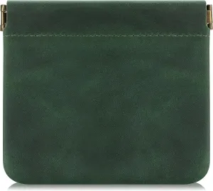 Jack&Chris Mini Coin Purse, Genuine Leather Small Coin Wallet, Leather Squeeze Coin Purse Pouch Change Holder For Men & Women, JC309
